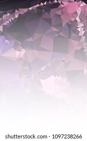 Abstract mosaic decorative vertical background with a blank space for text or photo. Copy space. Vector clip art.