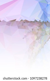 Abstract mosaic decorative vertical background with a blank space for text or photo. Copy space. Vector clip art.