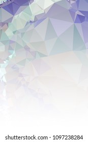 Abstract mosaic decorative vertical background with a blank space for text or photo. Copy space. Vector clip art.
