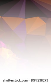 Abstract mosaic decorative vertical background with a blank space for text or photo. Copy space. Vector clip art.