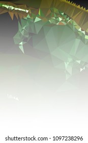 Abstract mosaic decorative vertical background with a blank space for text or photo. Copy space. Vector clip art.
