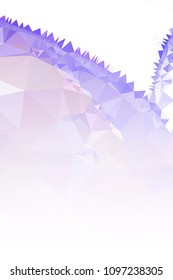 Abstract mosaic decorative vertical background with a blank space for text or photo. Copy space. Vector clip art.