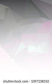 Abstract mosaic decorative vertical background with a blank space for text or photo. Copy space. Vector clip art.