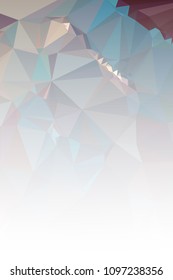 Abstract mosaic decorative vertical background with a blank space for text or photo. Copy space. Vector clip art.
