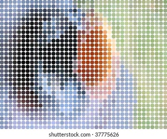 abstract mosaic design, vector