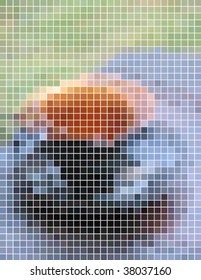 abstract mosaic design, vector