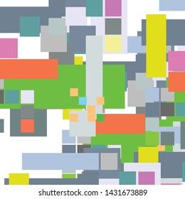 Abstract mosaic of different colors squares pattern background. creative colorful geometric background