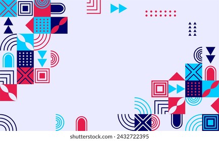 abstract mosaic flat design background