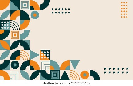 abstract mosaic flat design background