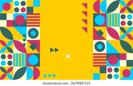 abstract mosaic flat design background