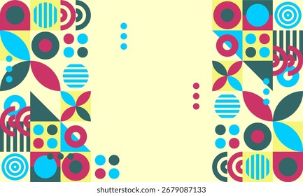 abstraktes Mosaik, flacher Designhintergrund