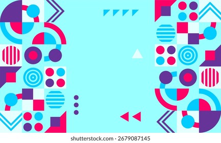 abstrato mosaico plano de fundo design plano