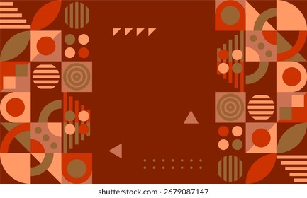 Fondo de diseño plano de mosaico abstracto