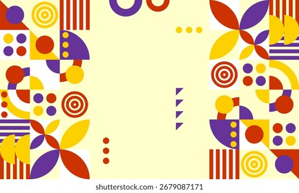 abstract mosaic flat design background