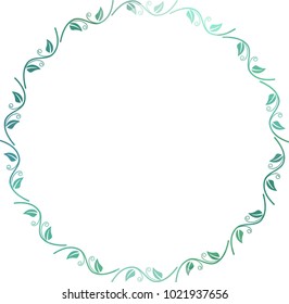 Abstract mosaic floral frame.  Vector clip art