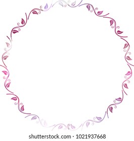 Abstract mosaic floral frame.  Vector clip art