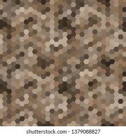 Abstract mosaic geometric brown background