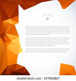 abstract mosaic geometric orange scene line star colourful conceptual scene digital modern partnership luxurious light imprint science concept original banner drop future collage medal visual graphica
