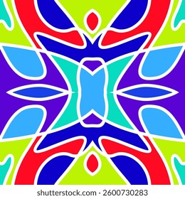 abstract mosaic geometric pattern, art puzzle seamless and prints stock illustration
