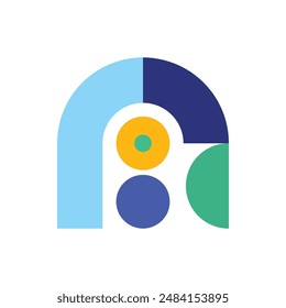 Abstract Mosaic Geometric Shape Vector Illustration