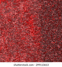 Abstract mosaic geometrical red  background. Vector print for design.