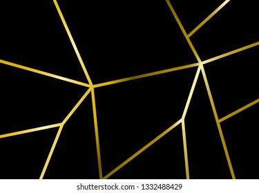 Abstract mosaic gold background polygonal vector, simple illustration , triangle texture shape geometric