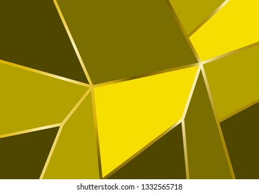Abstract mosaic gold background polygonal vector, simple illustration , triangle texture shape geometric
