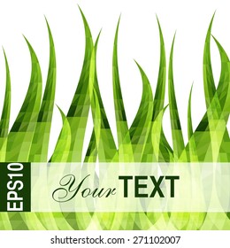 Abstract mosaic grass background with place for text