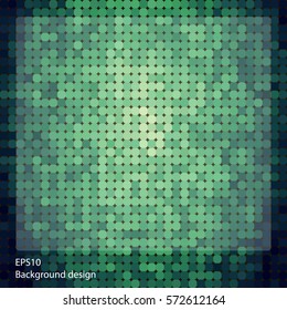 Abstract mosaic green background