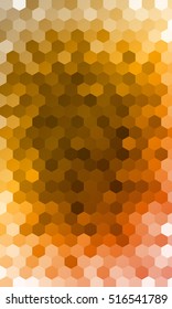 abstract mosaic of hexagons. vector illustration. bright dark colors. to design stained glass windows, banners, promotional booklets, presentations, invitations,