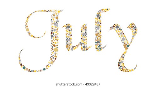 abstract mosaic July