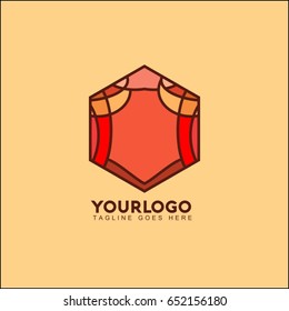 Abstract mosaic logo icon design template elements