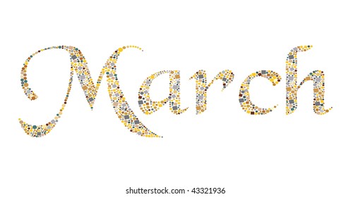 abstract mosaic march