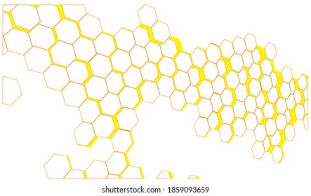 abstract mosaic modern line background in the form of a honeycomb for your design