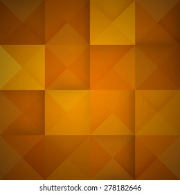 Abstract mosaic orange background. Vector Illustration. Clip-art