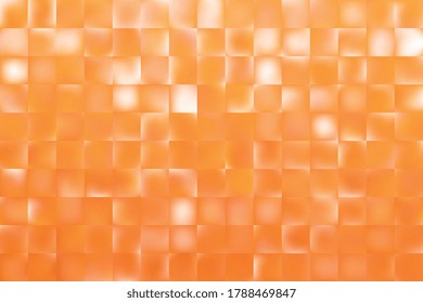 Abstract mosaic of orange mesh rectangle elements. Natural gradient background template. Modern blurred multicolor wallpaper. Vector illustration eps10