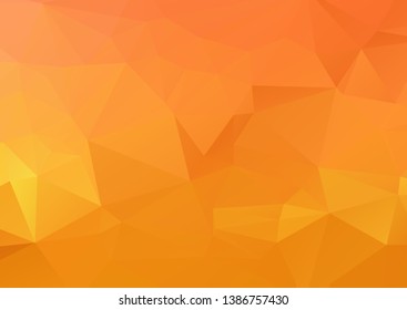 Abstract mosaic Orange Polygonal Geometric Triangle Background, Low Poly Style. Business Design Templates modern Triangle Background.