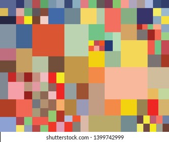 Abstract Mosaic Pattern. Ala Paul Klee