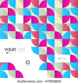 Abstract mosaic pattern background wallpaper with minimal text design 
Eps 10 stock vector illustration 