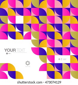Abstract mosaic pattern background wallpaper with minimal text design 
Eps 10 stock vector illustration 