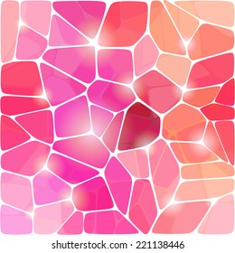 Abstract mosaic pattern of colorful geometric shapes