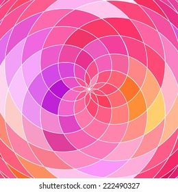 Abstract mosaic pattern of colorful geometric shapes