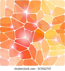 Abstract mosaic pattern of colorful geometric shapes