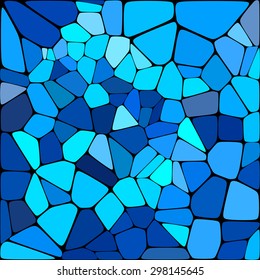 Abstract mosaic pattern consisting of elements of different sizes and colors