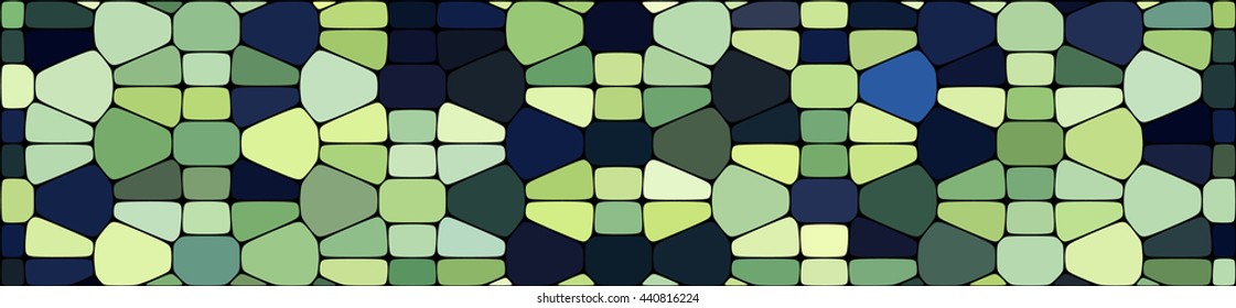 Abstract mosaic pattern consisting of elements of different sizes and colors. Suitable for use as a background for the header or footer of a website