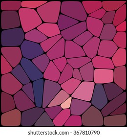 Abstract mosaic pattern consisting of geometric elements of different sizes and colors. Vector illustration.