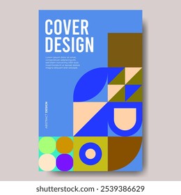abstract mosaic pattern cover design