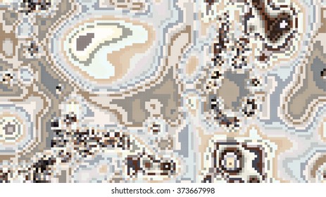 Abstract mosaic pattern formed by rectangles of different colors. Vector illustration in pixel art style