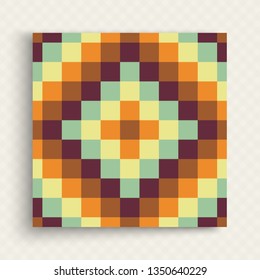 Abstract mosaic pattern. Geometric background. Vector Illustration for design. 