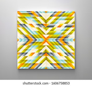 Abstract mosaic pattern. Geometric background. Vector Illustration for design. 